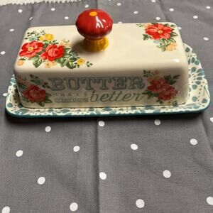 Pioneer Woman butter dish